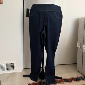 Old Navy Mid-Rise Jeggings, Adjustable Waist, Dark Wash, sz 16